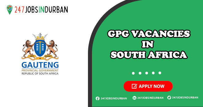 GPG Vacancies in Gauteng Provincial Government | Submit Online Application GPG Vacancies